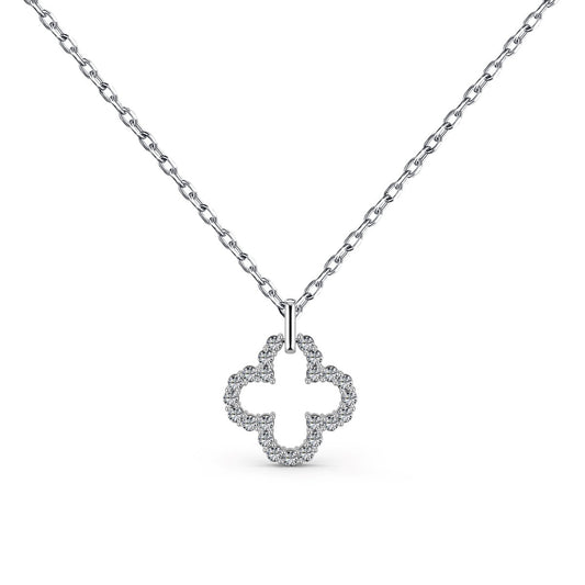[⭐Lucky Jewelry]Four-Leaf Clover Hollow Design Exquisite Necklace