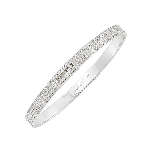 [⭐Veyra]HM KELLY BRACELET IN SILVER AND FULL PAVE DIAMOND
