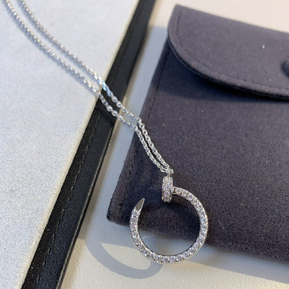 [⭐Veyra]JUSTE NECKLACE SILVER DIAMONDS