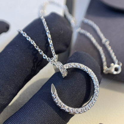 [⭐Veyra]JUSTE NECKLACE SILVER DIAMONDS
