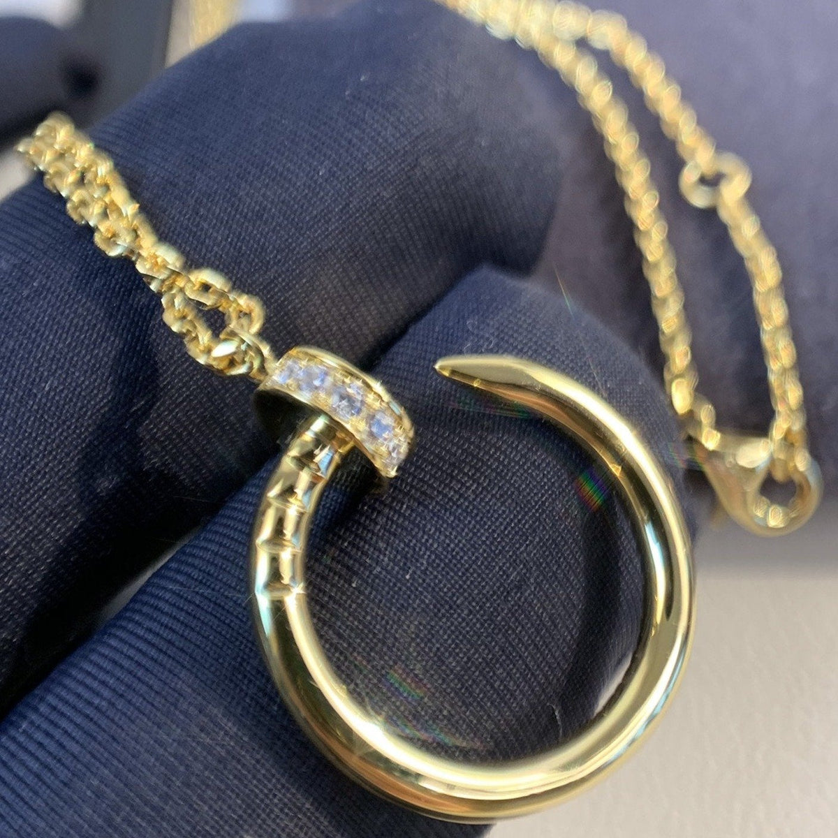 [⭐Veyra]JUSTE NECKLACE GOLD DIAMONDS