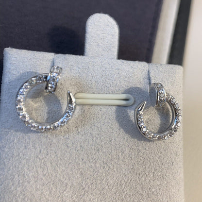 [⭐Veyra]JUSTE EARRINGS SILVER DIAMONDS