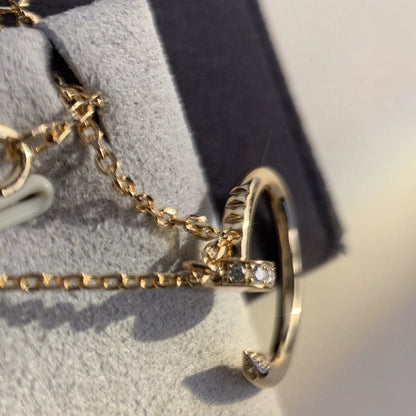 [⭐Veyra]JUSTE NECKLACE PINK GOLD