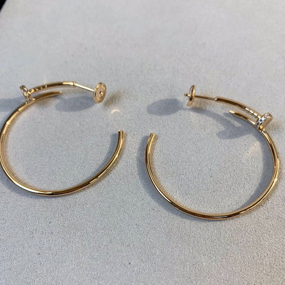 [⭐Veyra]JUSTE EARRINGS GOLD DIAMONDS 1.8MM