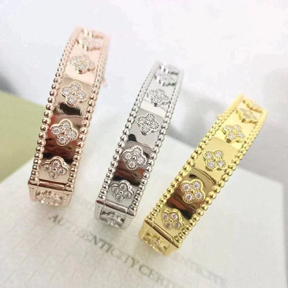 [⭐Veyra]CLOVER BRACELET 8MM DIAMONDS