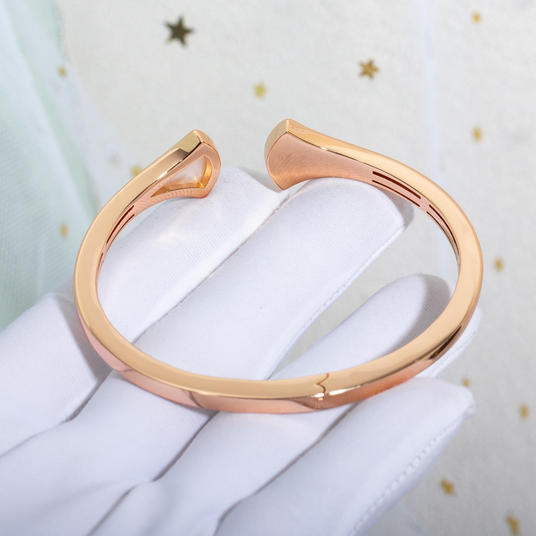 [⭐Veyra]DREAM BRACELET OPEN PINK GOLD MOP DIAMOND