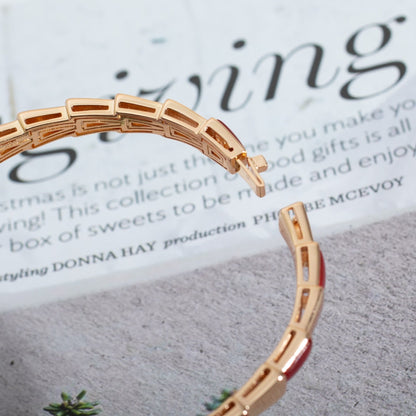 [⭐Veyra]SERPENTI BRACELET PINK GOLD RUBELLITE
