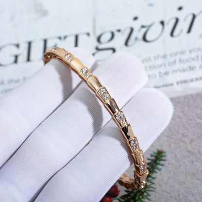 [⭐Veyra]SERPENTI BRACELET PINK GOLD DIAMOND