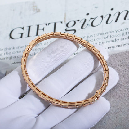[⭐Veyra]SERPENTI BRACELET PINK GOLD DIAMOND