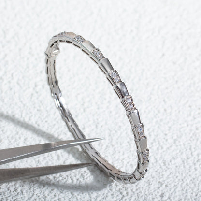 [⭐Veyra]SERPENTI BRACELET SILVER DIAMOND