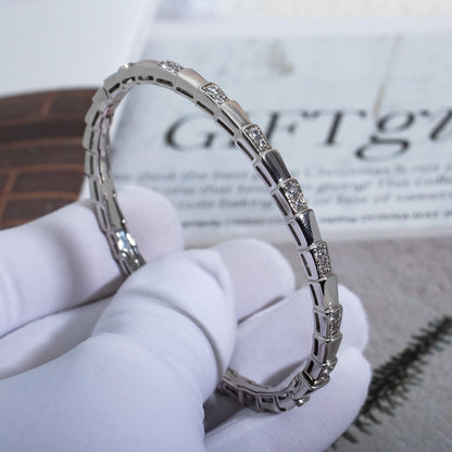 [⭐Veyra]SERPENTI BRACELET SILVER DIAMOND