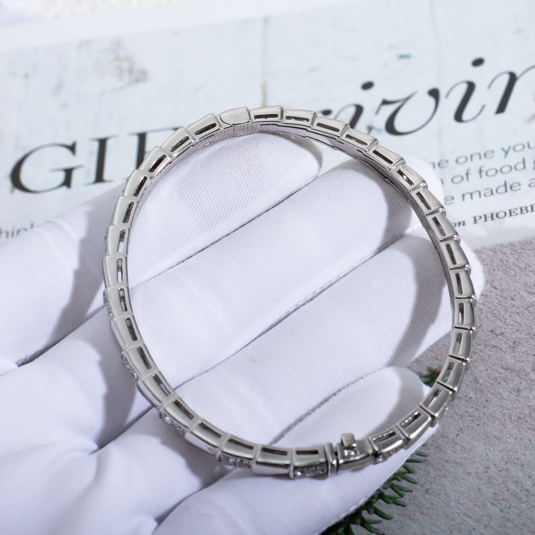 [⭐Veyra]SERPENTI BRACELET SILVER DIAMOND