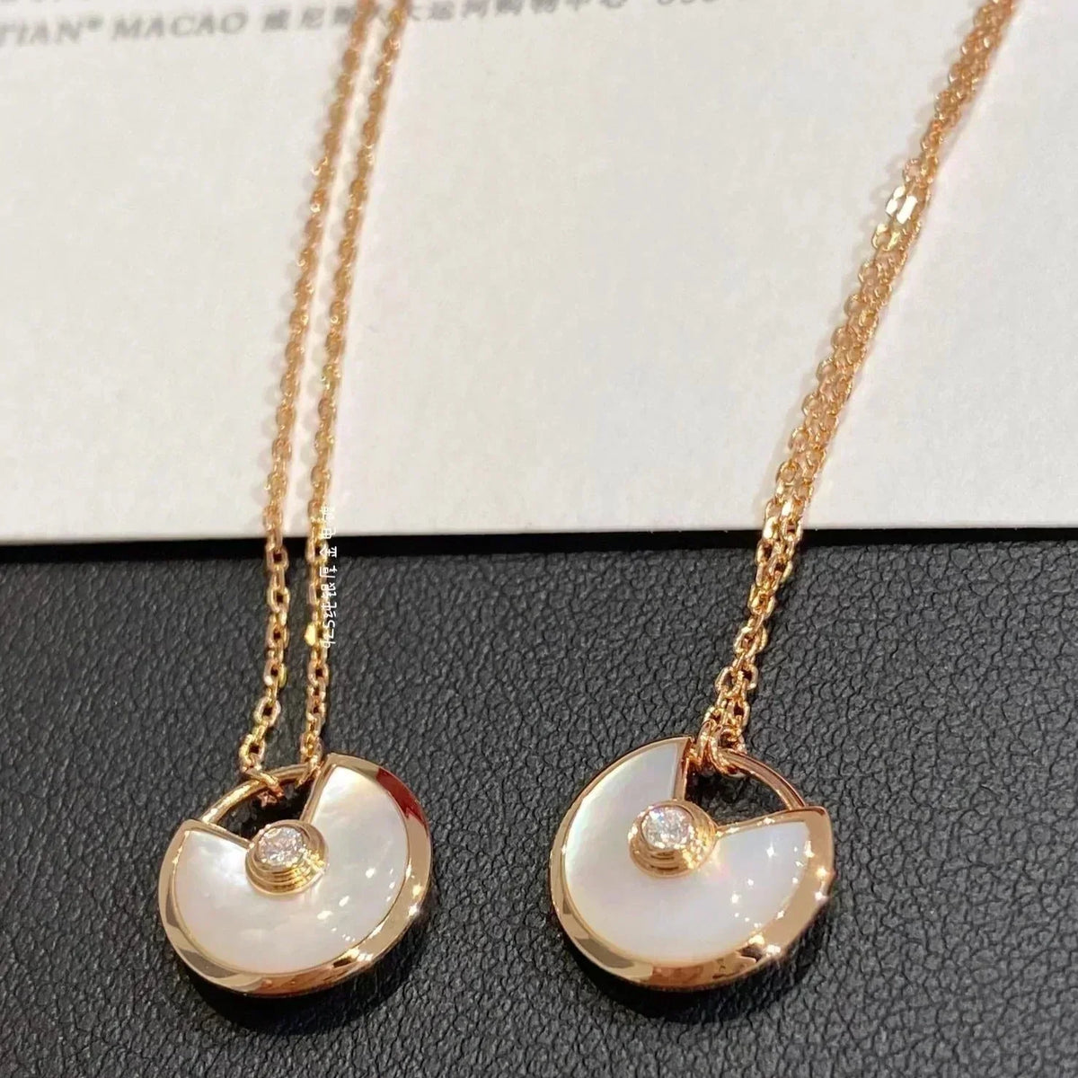 [⭐Veyra]AMULETTE ROSE GOLD MOP NECKLACE