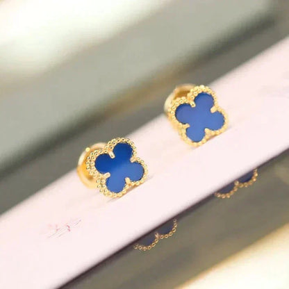 [⭐Veyra]CLOVER MINI 9.5MM TURQUOISE EARRINGS