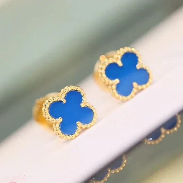 [⭐Veyra]CLOVER MINI 9.5MM TURQUOISE EARRINGS