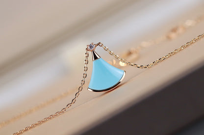 [⭐Veyra]DREAM NECKLACE TURQUOISE PINK GOLD