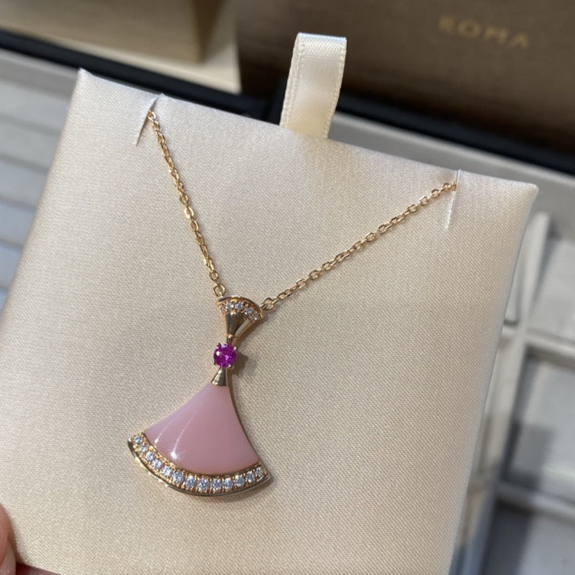 [⭐Veyra]DREAM NECKLACE PINK OPAL