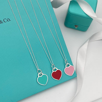 [⭐Veyra Jewels]HEART PEDANT SILVER NECKLACE