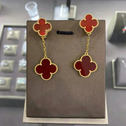 [⭐Veyra]CLOVER 2 MOTIFS  EARRINGS (MULTIPLE CHOICESC