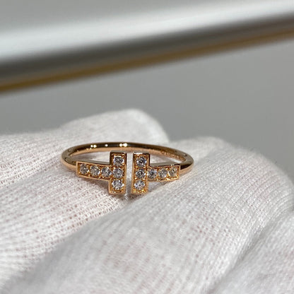 [⭐Veyra Jewels] WIRE RING DIAMOND PINK GOLD