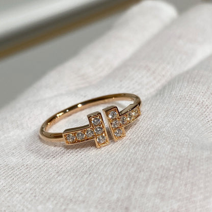 [⭐Veyra Jewels] WIRE RING DIAMOND PINK GOLD