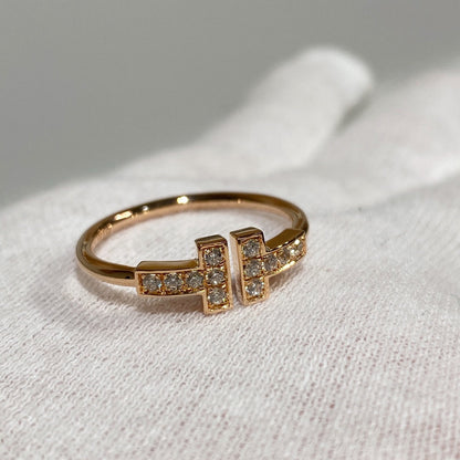 [⭐Veyra Jewels] WIRE RING DIAMOND PINK GOLD