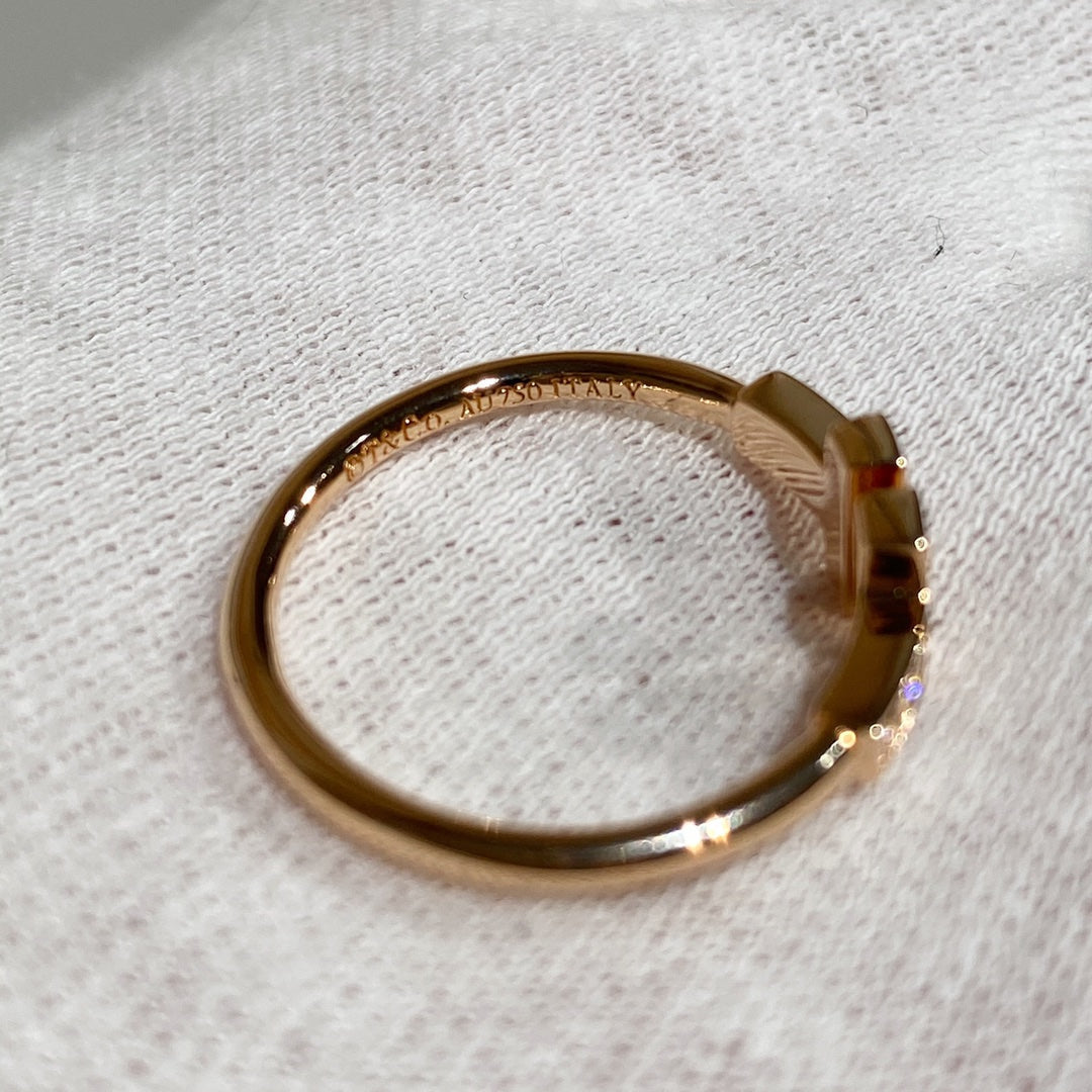 [⭐Veyra Jewels] WIRE RING DIAMOND PINK GOLD