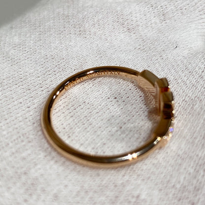 [⭐Veyra Jewels] WIRE RING DIAMOND PINK GOLD