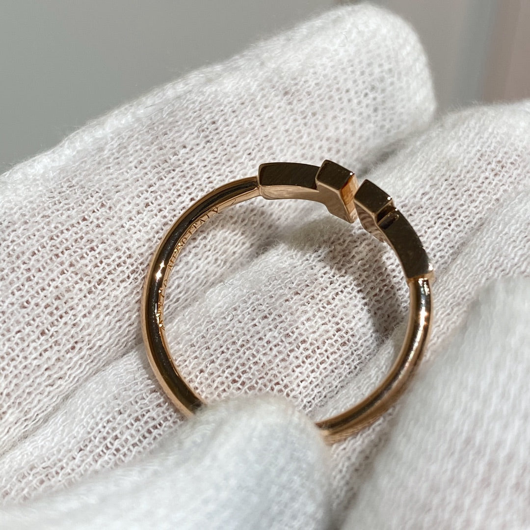 [⭐Veyra Jewels] WIRE RING DIAMOND PINK GOLD