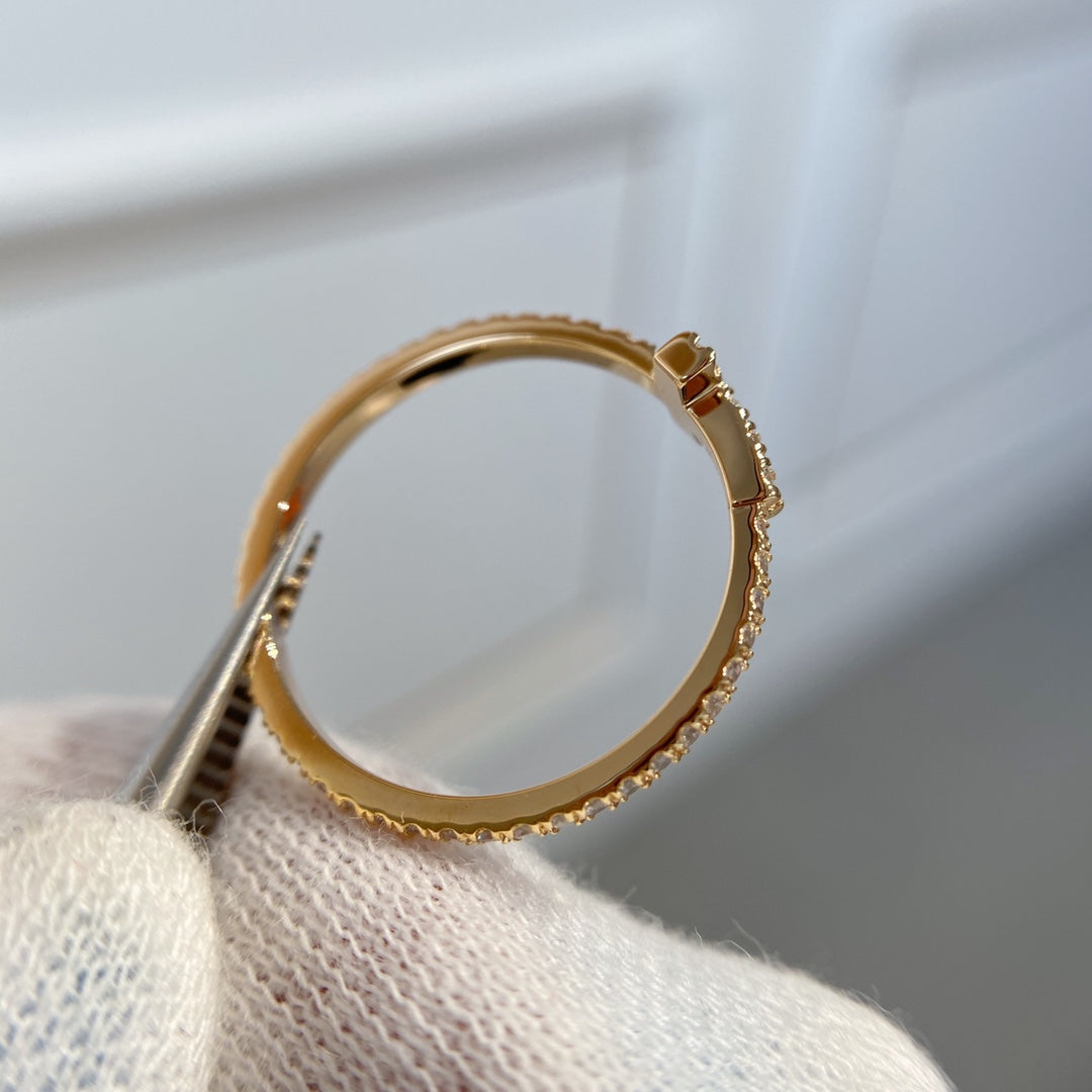 [⭐Veyra Jewels]T RING DIAMOND PINK GOLD