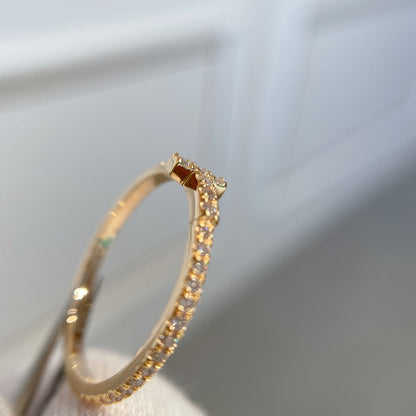 [⭐Veyra Jewels]T RING DIAMOND PINK GOLD