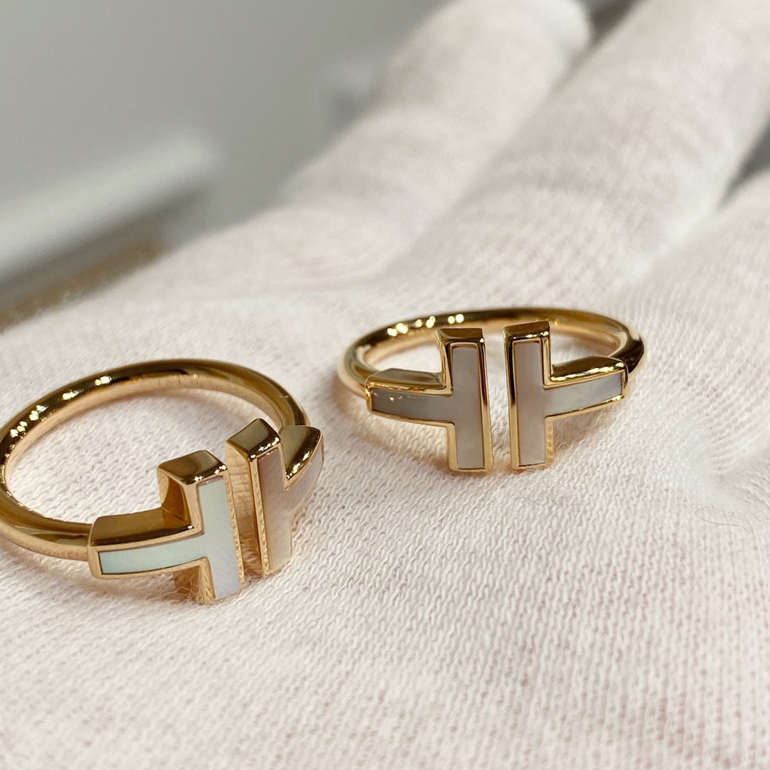 [⭐Veyra Jewels] WIRE MOP RING PINK GOLD