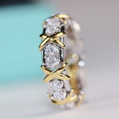 [⭐Veyra Jewels]SIXTEEN STONE RING GOLD