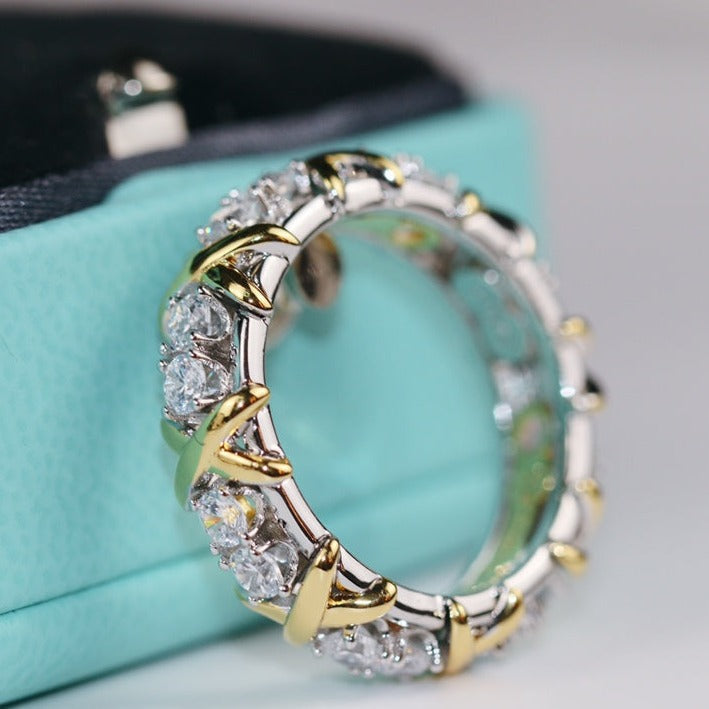[⭐Veyra Jewels]SIXTEEN STONE RING GOLD
