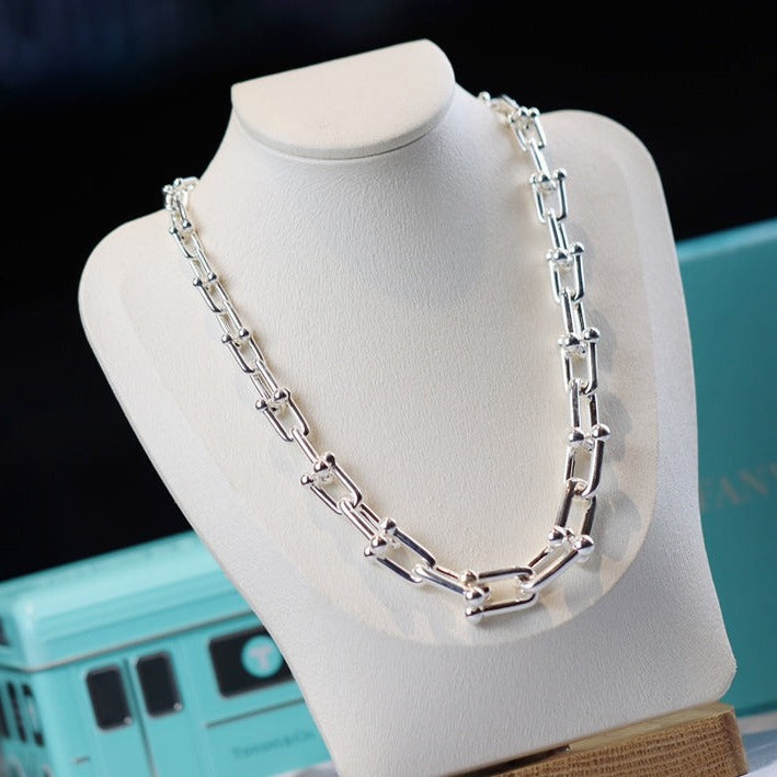 [⭐Veyra Jewels]HARDWEAR LINK SILVER NECKLACE