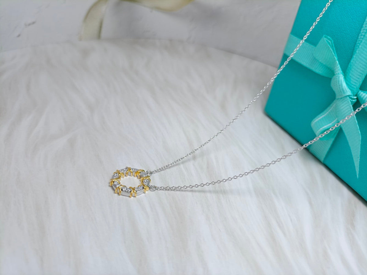 [⭐Veyra Jewels]SIXTEEN STONE NECKLACE GOLD
