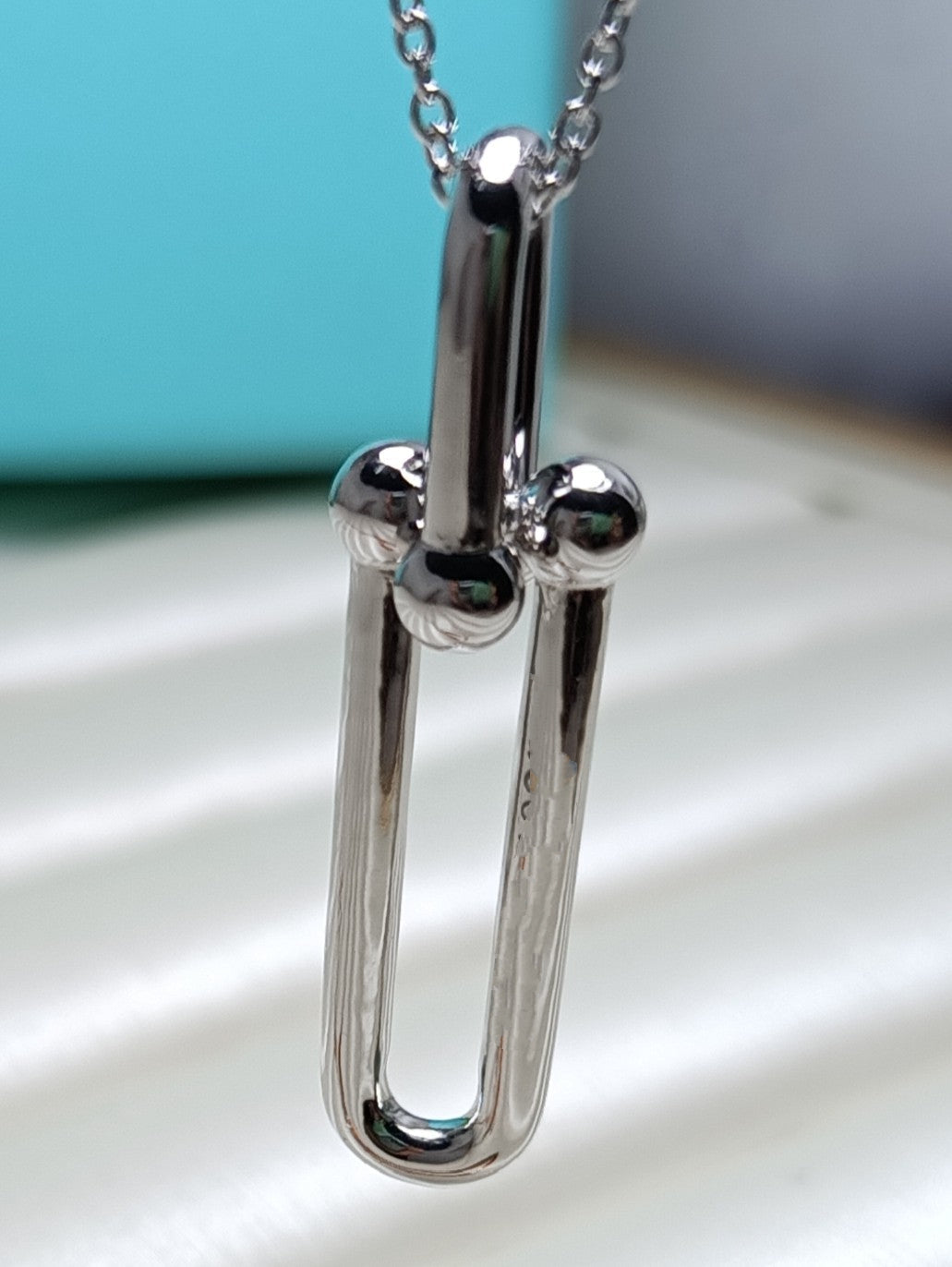 [⭐Veyra Jewels]HARDWEAR DROP DOUBLE LINK PEDANT NECKLACE