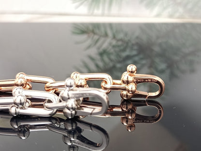[⭐Veyra Jewels]HARDWEAR BRACELET PINK GOLD AND SILVER DIAMOND