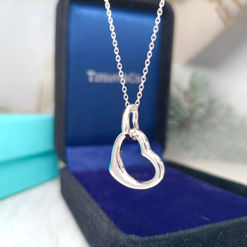 [⭐Veyra Jewels]DOUBLE HEART SILVER NECKLACE