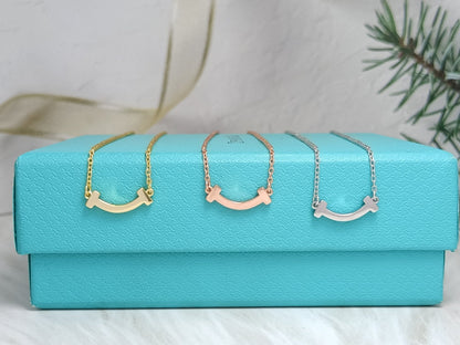 [⭐Veyra Jewels]MINI SMILE PEDANT NECKLACE