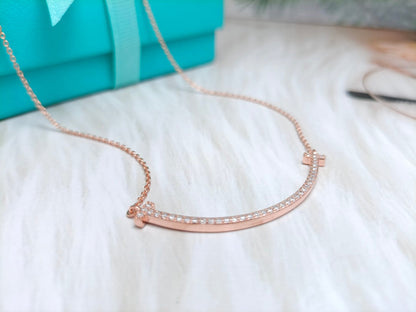 [⭐Veyra Jewels]BIG SMILE PEDANT DIAMOND NECKLACE