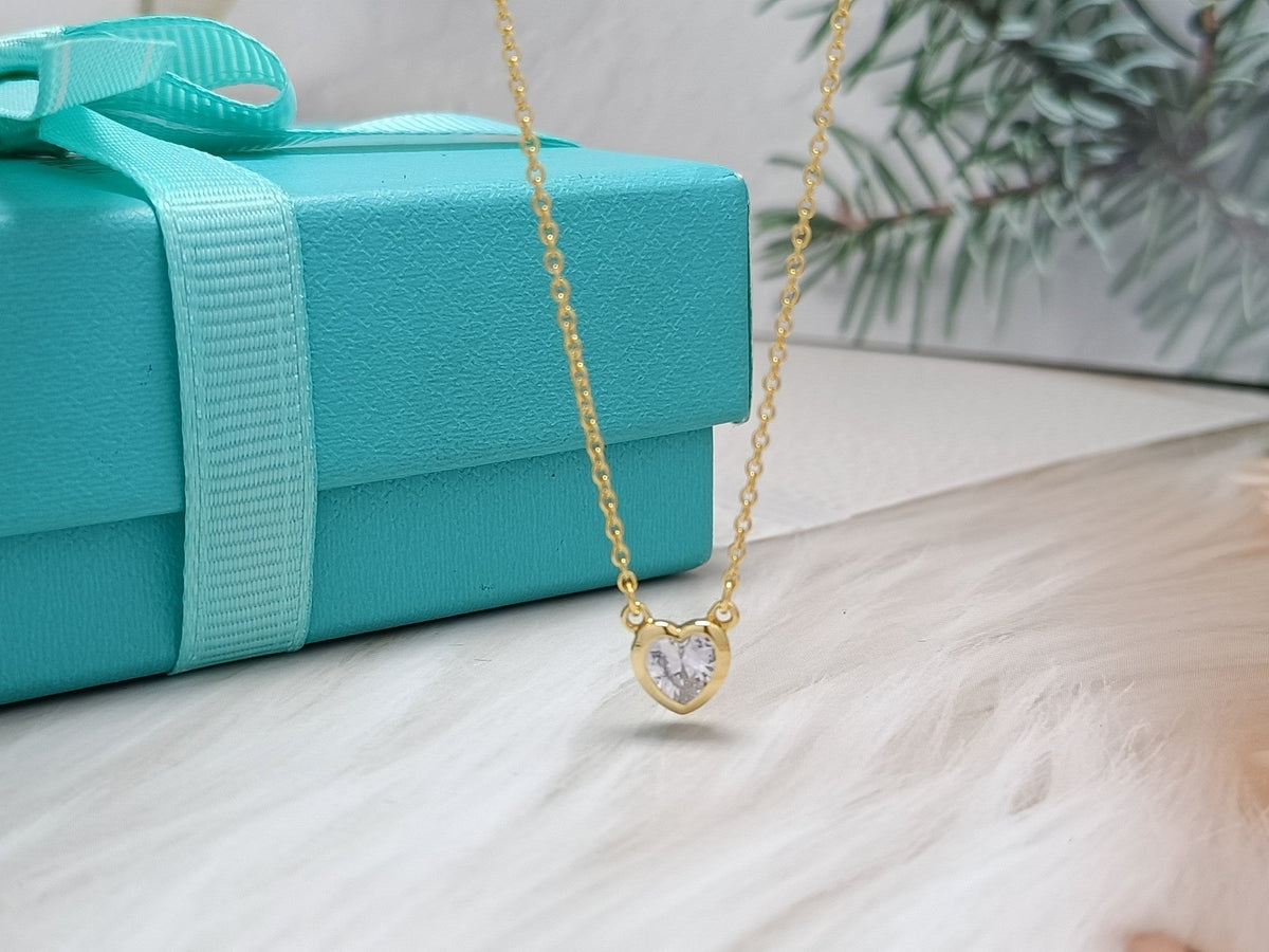 [⭐Veyra Jewels]HEART BIG DIAMOND NECKLACE