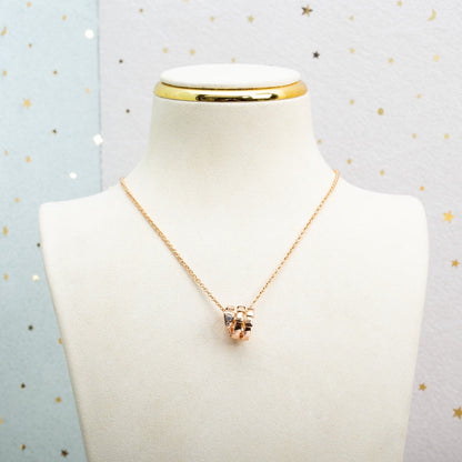 [⭐Veyra]SERPENTI PINK GOLD NECKLACE DIAMOND