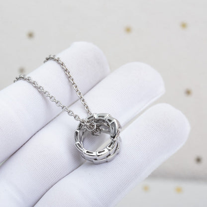 [⭐Veyra]SERPENTI SILVER NECKLACE DIAMOND