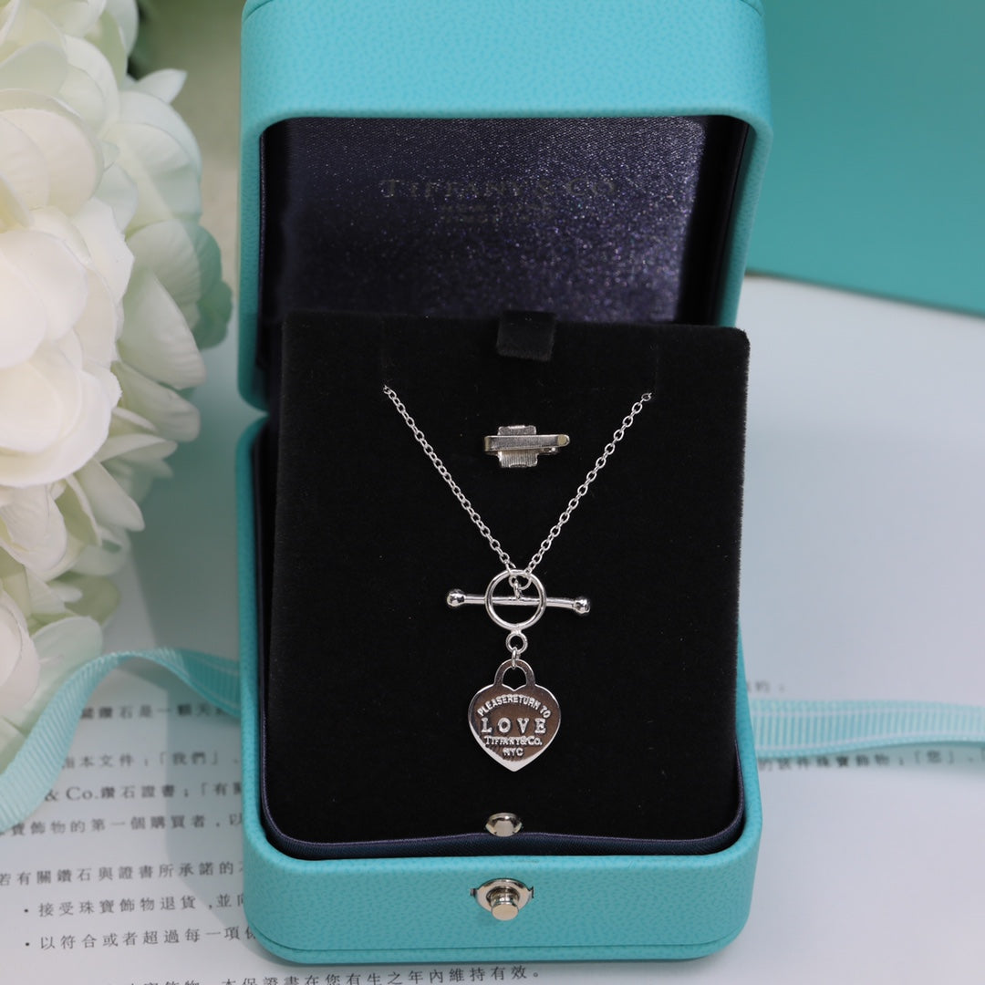 [⭐Veyra Jewels]DOUBLE HEART BLUE NECKLACE