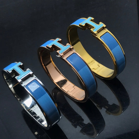 [⭐Veyra]H BRACELET BLUE RAINBOW CERAMIC