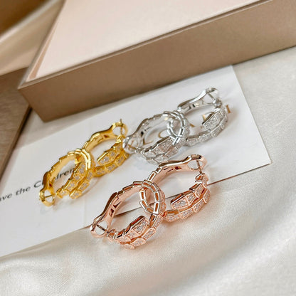 [⭐Veyra]SERPENTI EARRINGS DIAMOND