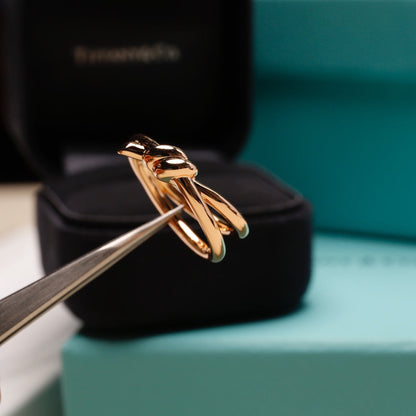 [⭐Veyra Jewels]KNOT RING PINK GOLD