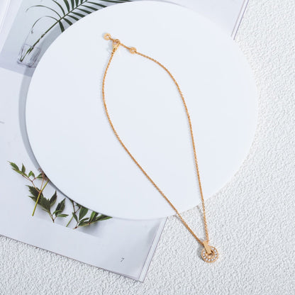 [⭐Veyra]GARI NECKLACE PINK GOLD DIAMOND