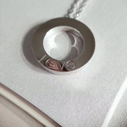[⭐Veyra]LOVE NECKLACE ADJUSTABLE SILVER